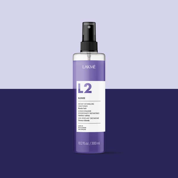 L2 - BLONDE Инстант кондиционер за расчешлување на руса коса (двофазен) LAKME 300мл